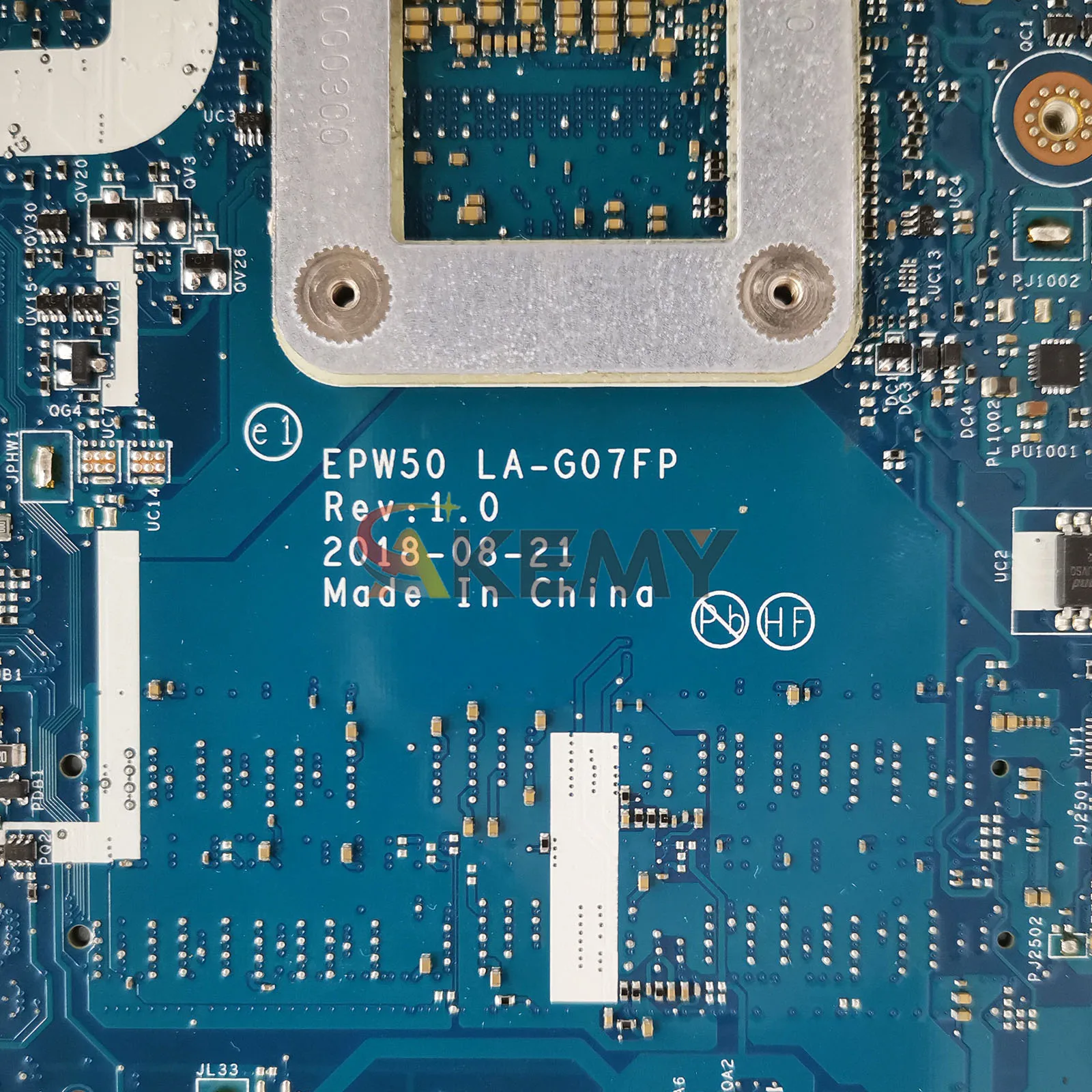 Motherboard Laptop LA-G07FP Untuk HP Pavilion 250 G7 15-DA Dengan CPU i3 i5 i7 Generasi ke-8 dan ke-10 GPU V2G L35245-001 L52746-601