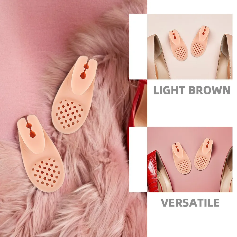 3Pairs Big Toe Separator Soft Silicone Bunion Corrector Toe Spacers Forefoot Cushion Inserts Foot Pads Comfort Sandals for Daily