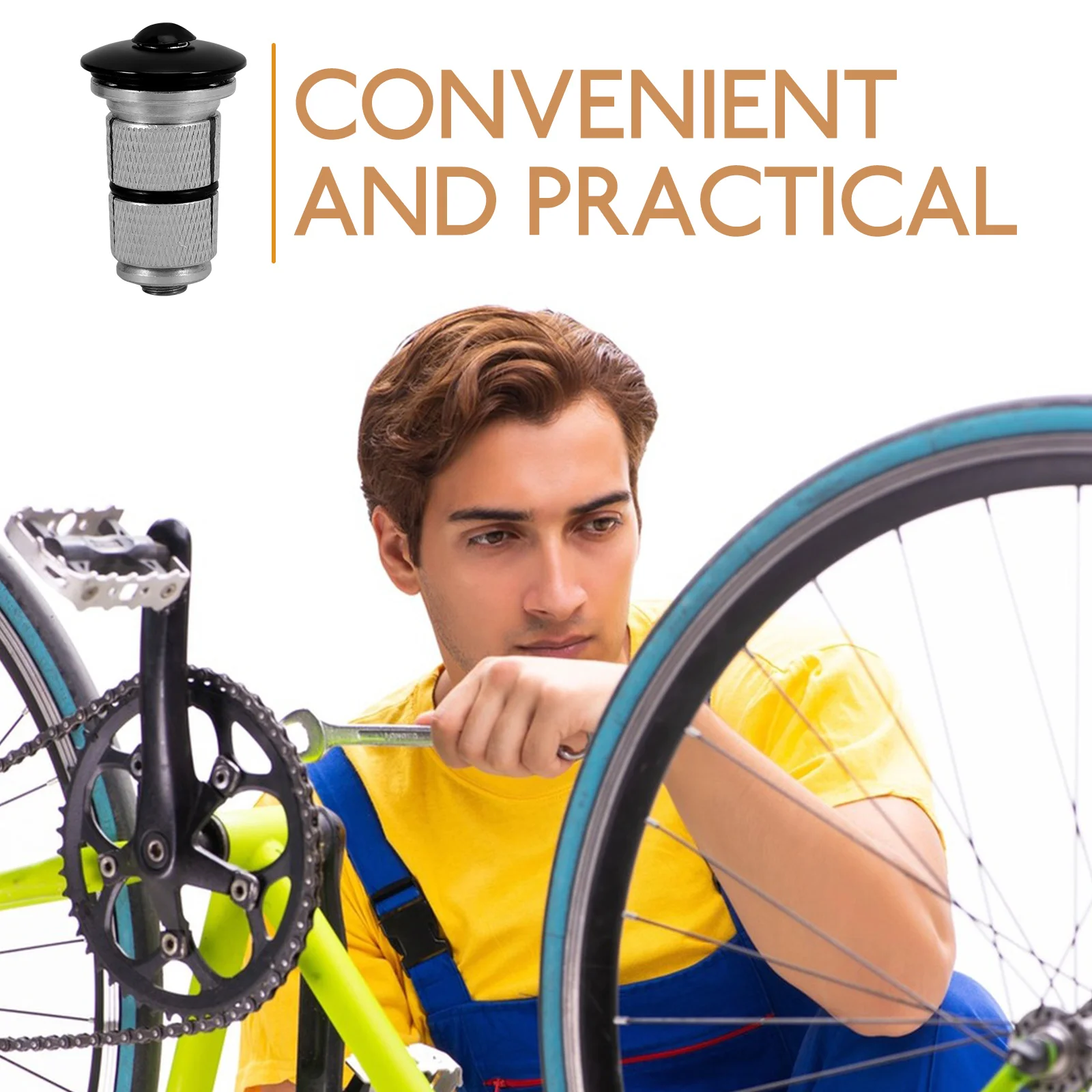 

Lightweight Carbon Fiber Fork Expander High Strength Nut Bolt For Mountain Road Bikes Vertical Tube Suspension Core Vibration