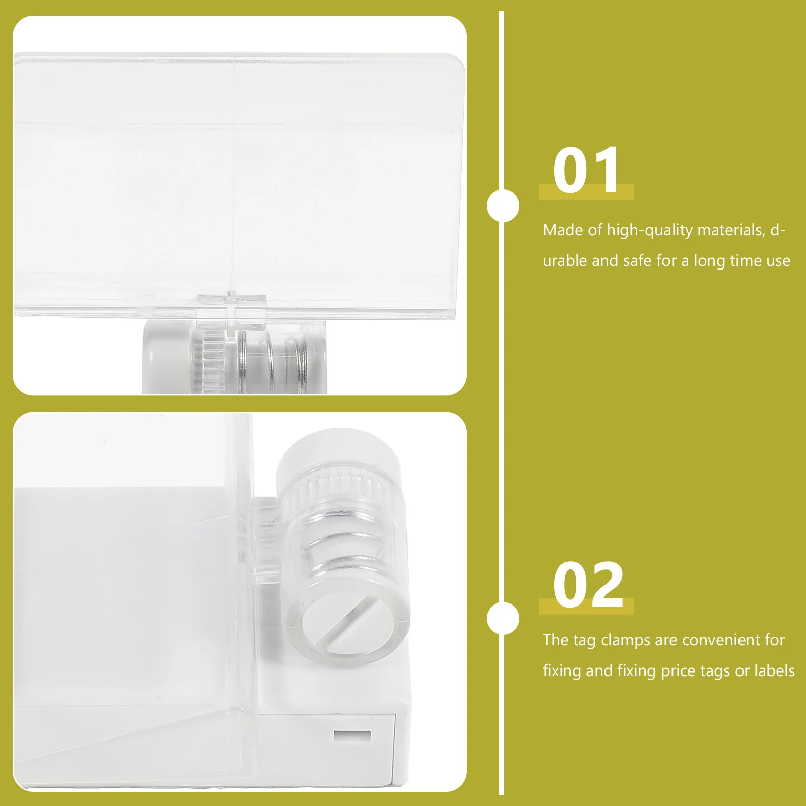 

4Pcs Magnet Clip Professional Advertising Display Holder Price Label Clamp Stand for Retail Shops Supermarket Advertising Clip