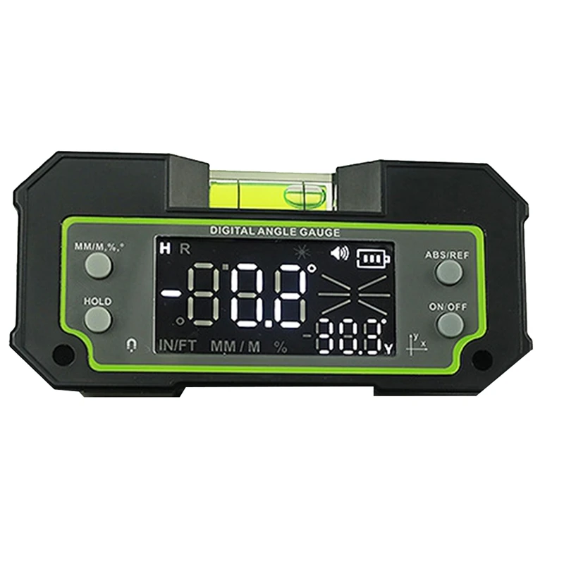 1 PCS Bluetooth Level Inclinometer Dual Axis Digital Protractor Biax Rechargeable Magnetic Level Box Black