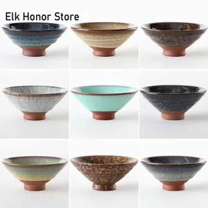 Kreative Yue -Ofen -Tee Tasse, Celadon Relief Tea Tasse, Glas Borosilicato Alto, Wein, Kung Fu Tee Tasse, hohe Fußmeisterbecher, Haushalt 8 Hauptverkäufe hethy Großhandel - №5