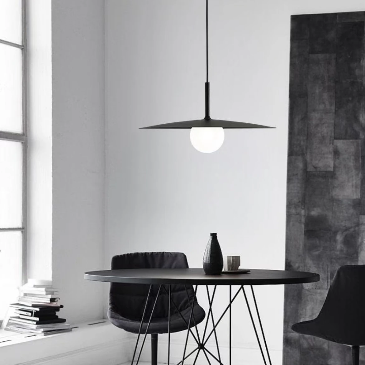 

YEBMLP Minimalist Iron Hanging Lights Indoor Art UFO Industrial Style Pendant Light Bar Living Room Dining Hall Cafe Chandelier