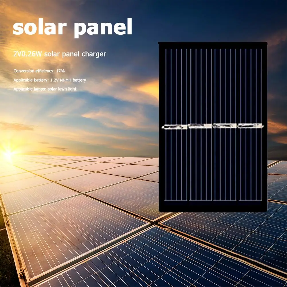 Silicon Epoxy Module LED Waterproof Easy Installation 2V Monocrystalline Mini Solar Power Solar Cells for Charging Cellphone