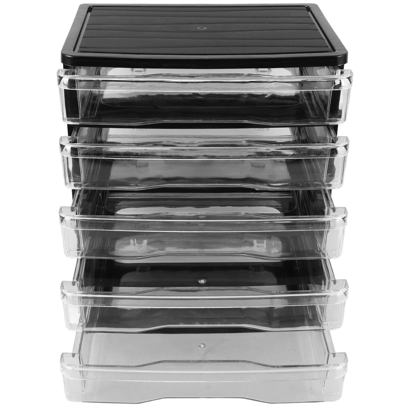 

Stylish Multi-Layer Desk Organizer Clear Drawers Cosmetics Miscellaneous Items Versatile Addition Home Office Plastic Drawers