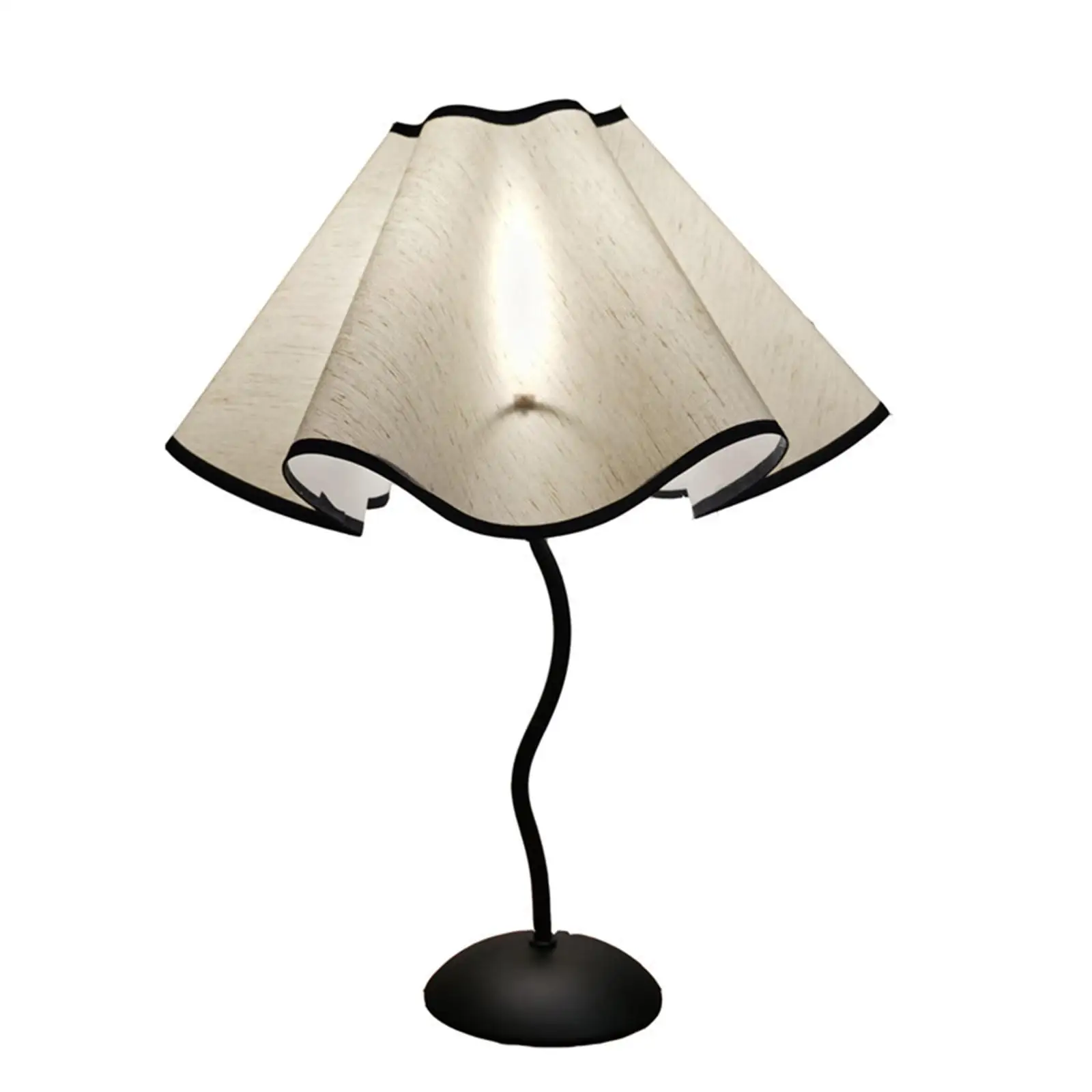 Petal Tabletop Lamp Shade Linen Stylish Decor Contemporary Bedside Light Shade for Living Room Hotel Cafe Restaurant Apartment