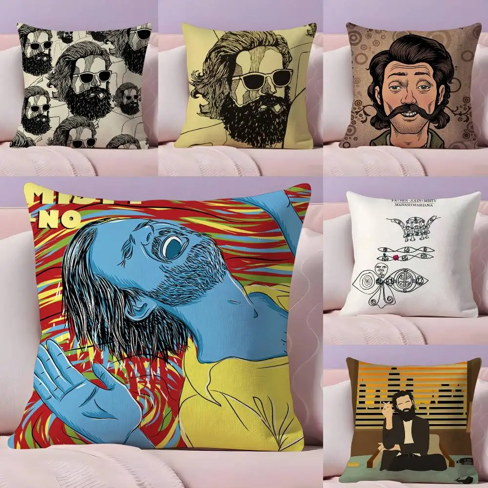 

Father J-John Misty Pillow Case Ultra Soft Skin Friendly Fabric Cloud Like Comfort & Concealed Zipper