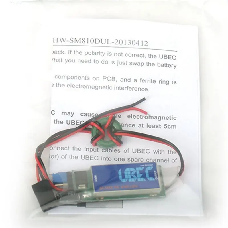 CYGJ-UBEC Module 3A Receiver External Voltage Regulator For RC FPV Drone Full Shielding Antijamming Switching Regulator BEC
