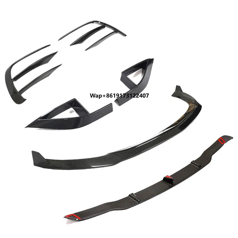 

2020-2023 E Class E200 Parts Accessories Body Kit Carbon Fiber Front Lip Bumper Canards Air Vents Rear Diffuser