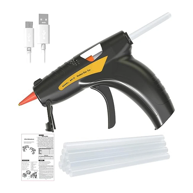 Hot Melt Glue Machine With 50 Glue Sticks, Lithium Electric Hot Melt Machine, Rechargeable, Manual Repair Stick Tool