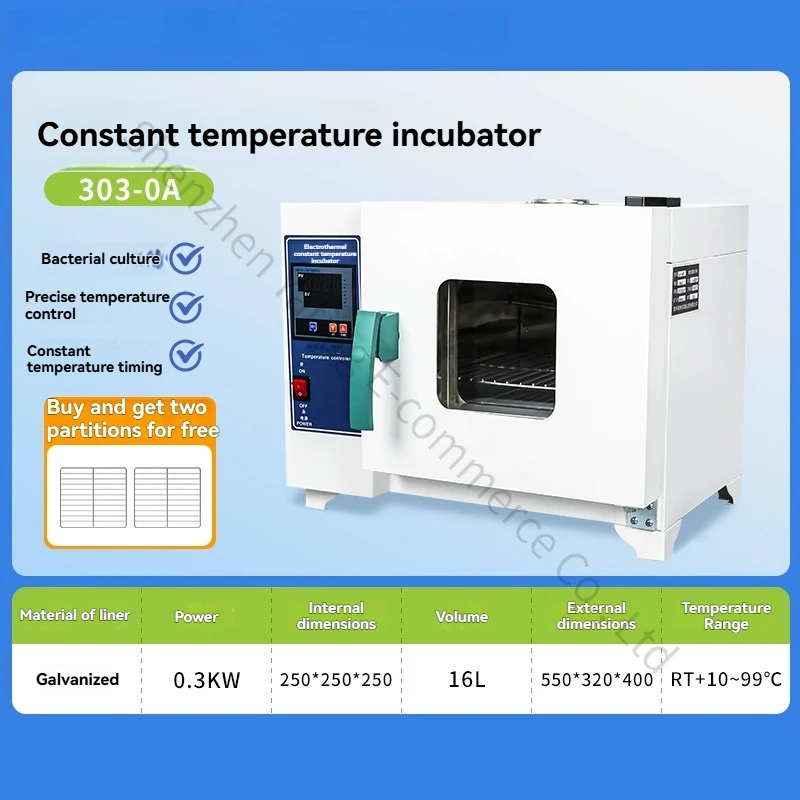 Electric Heating Constant Temperature Incubator, Laboratory Microbial and Bacterial Seed Germination Incubator