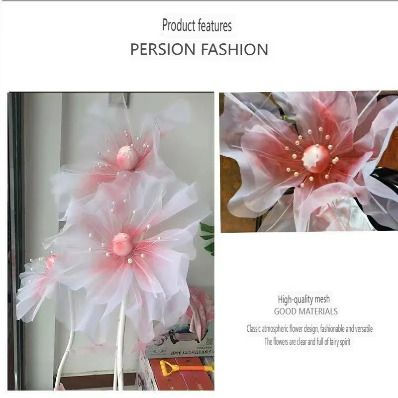 Wedding Party Decoration Handmade Silk Poppy Big Flower Wedding Road Guide Chrysanthemum DIY Party Window Decoration Decoration