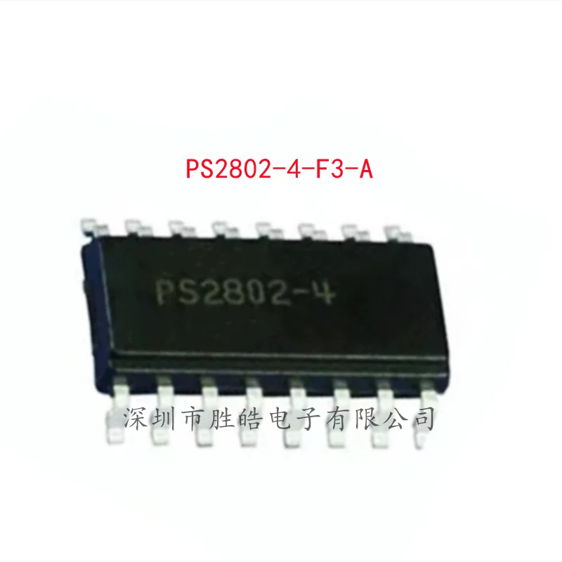 (5PCS)  NEW  PS2802-4-F3-A  PS2802   4-F3-A  Optocoupler  Optoelectronic Coupler  PS2802-4-F3-A    SOP-16  Integrated Circuit