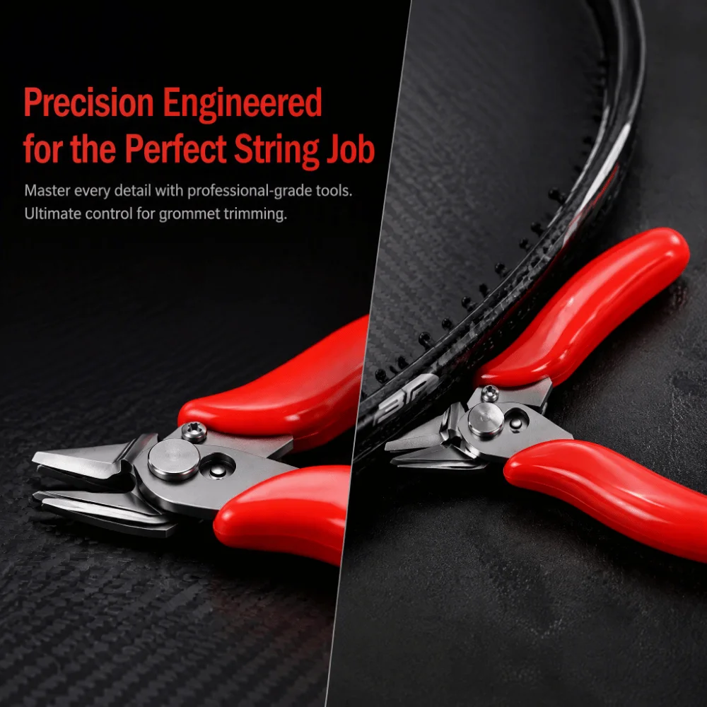 Stainless Steel Pliers Badminton Grommet Pliers 1.5mm Positioning Gasket PVC Handle Pliers Racket Grommet Trimming Pliers
