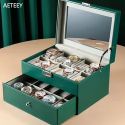 For Watch 20 Position Watch Case Skylight Watch Jewelry Storage Hand String Box Large Capacity Watch Collection Customizabl Logo