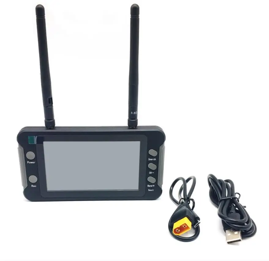 5.8G FPV Monitor With DVR 40CH 4.3 Inch LCD Display 16:9 NTSC/PAL Auto Search Video Record For RC FPV Drone Quadcopter