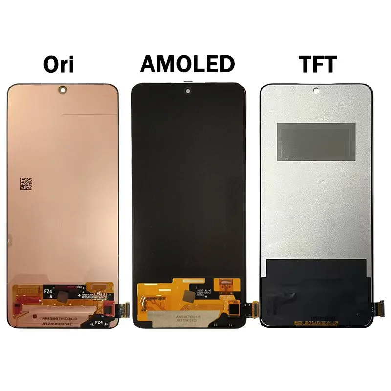6.67 "AMOLED dla Xiaomi Redmi Note 14 4G wyświetlacz LCD dotykowy Digitizer zgromadzenie 24117RN76G ekran LCD z ramką — zdjęcie produktu 4
