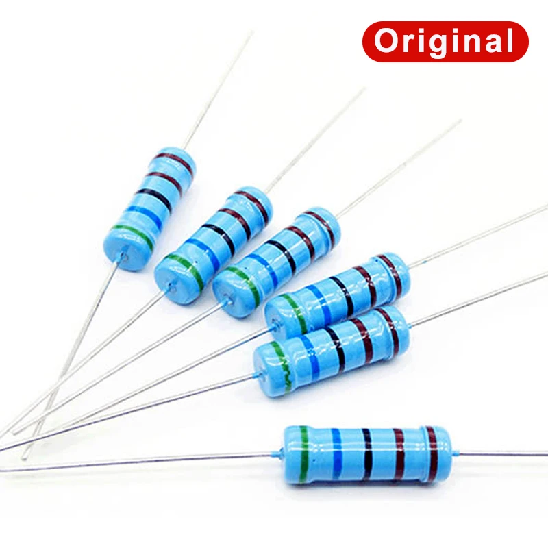 

100pcs/Lot 5W 1% 1Ω 1.2 1.5 2 2.2 2.4 3 3.3 3.6 3.9 4.7 10 20 22 30 47 51 68 100K 220 330R M Ohm Metal Film Resistor