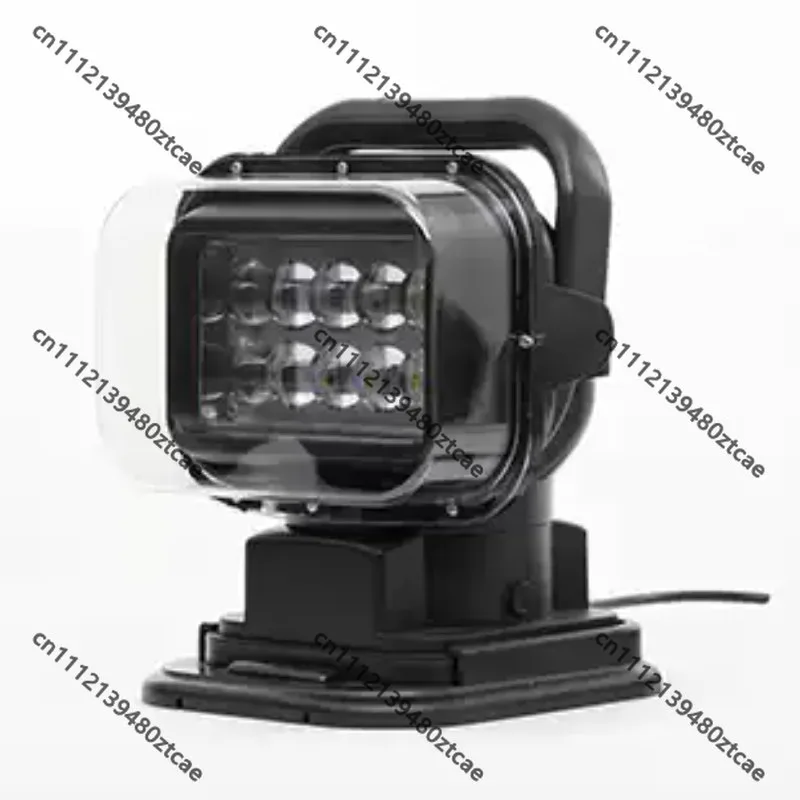50W Wireless Remote Control LED Off‑Road Spotlight,Roof Suction Cup Vehicle Search Light,Marine Searchlight