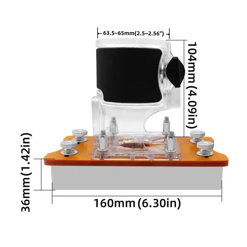 Aluminum Panel Punch Locator for Trimming Machine, Slot Bracket, Invisible Fasteners, Roupeiro, Armário, Escala, 65mm, 2 em 1