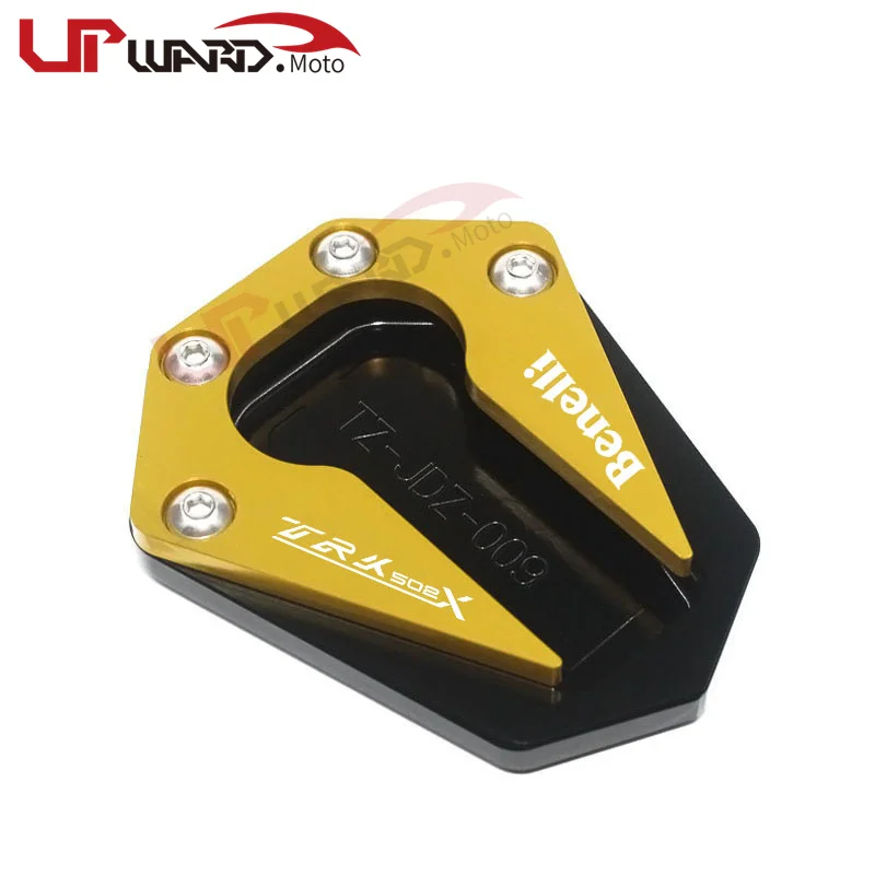 ل Benelli TRK502 TRK502X BN600GS BN600 BJ600 TRK 502X BN 600 دراجة نارية CNC مسنده حامل جانبي تمديد المكبر الوسادة