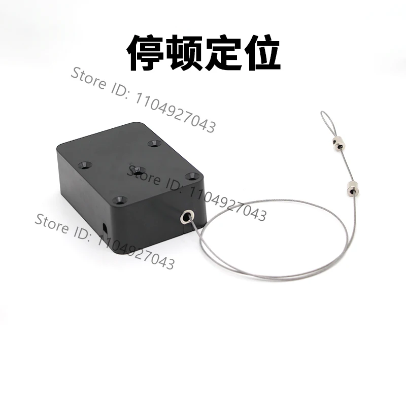 大型引張式伸縮式盗難防止リール、産業用吊り下げロープ自動巻き取り一時停止カード位置ケーブルボックス