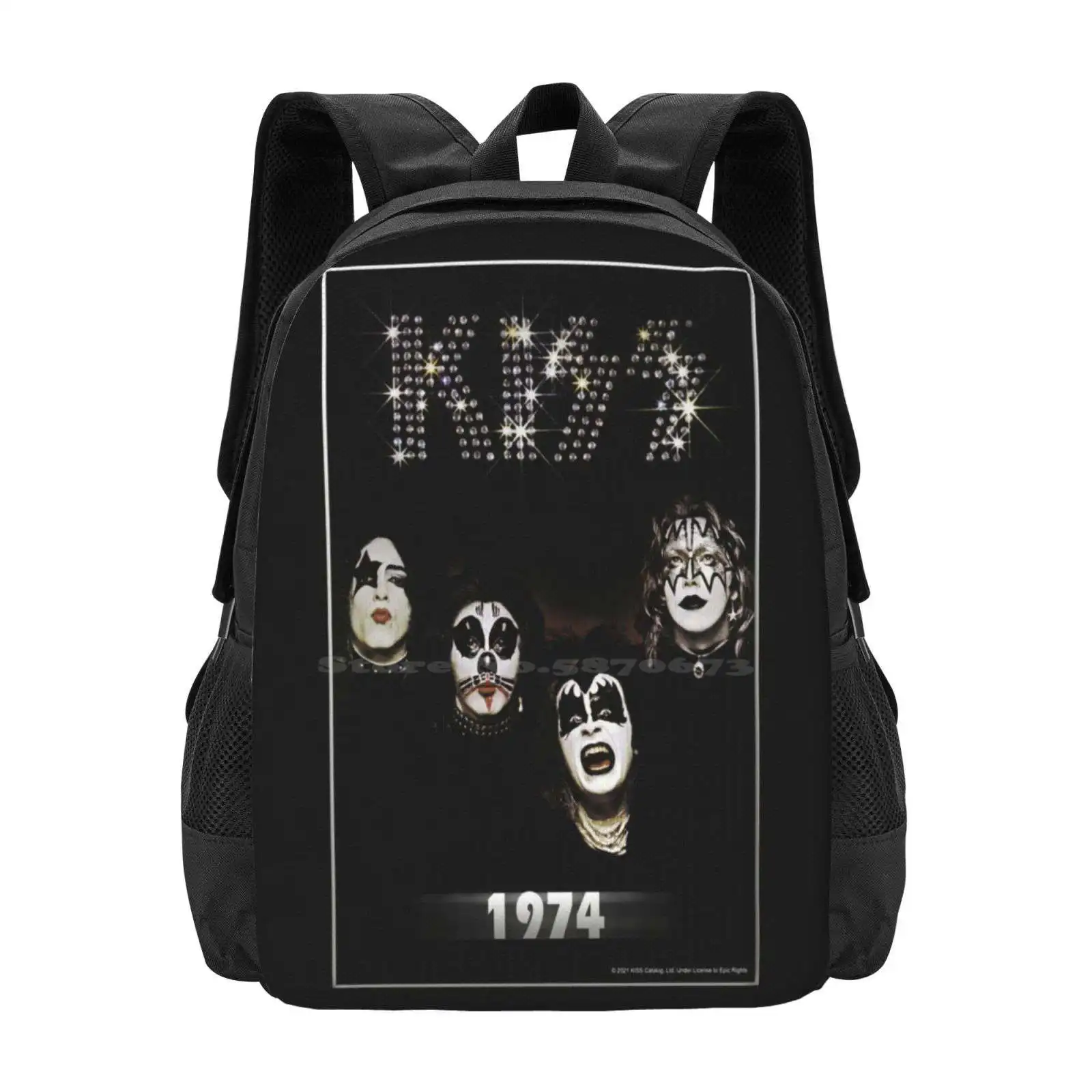 

Альбом Kiss The Band-1974, лидер продаж, школьный рюкзак, модные сумки, поцелуй, фанат-арт, поцелуй, поцелуй, музыка, поцелуй, фанат-поцелуй