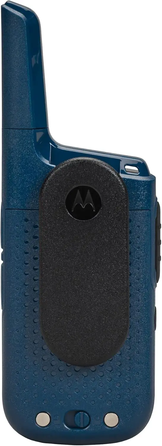 Портативная FRS, T383, Talkabout, двусторонняя радиосвязь, перезаряжаемая, с зарядной док-станцией, 22 канала, 25 мили, синяя, 2 шт.