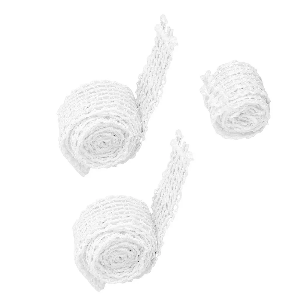 

3pcs Meat Nets Roll White Elastic For Trussing Ham Sausage Packaging Kitchen Butcher Tool Meat Netting Sausage Net Ham