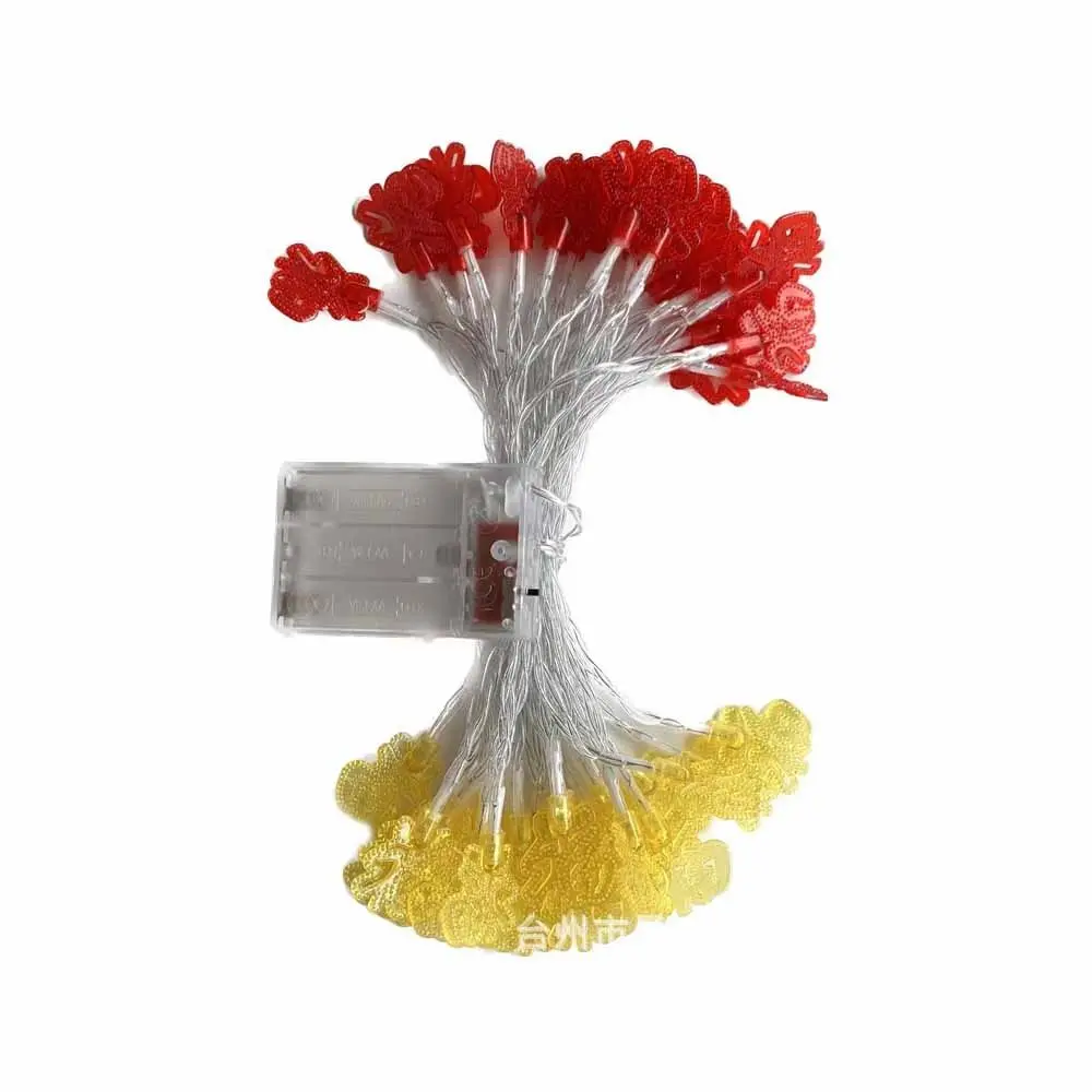 Flashing Red Lantern String Light Fuzi Battery Powered New Year String Light LED 1.5/3M Spring Festival String Light