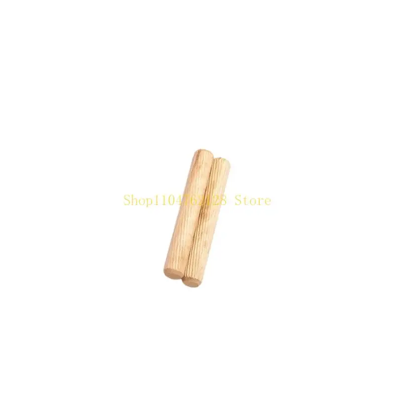 100Pcs Round Grooved Craft Dowel Rod Set Wooden Dowel Cabinet Drawer best sale