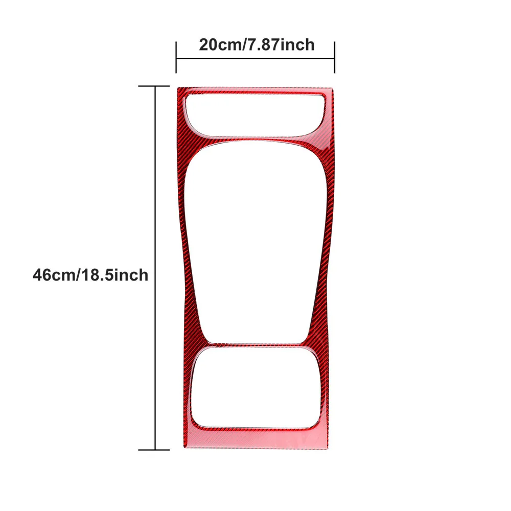 Real Soft Carbon Fiber Sticker For Porsche Cayenne 2003 2004 2005 2006 2007 2008 2009 2010 Gear Shift Panel Interior Accessories