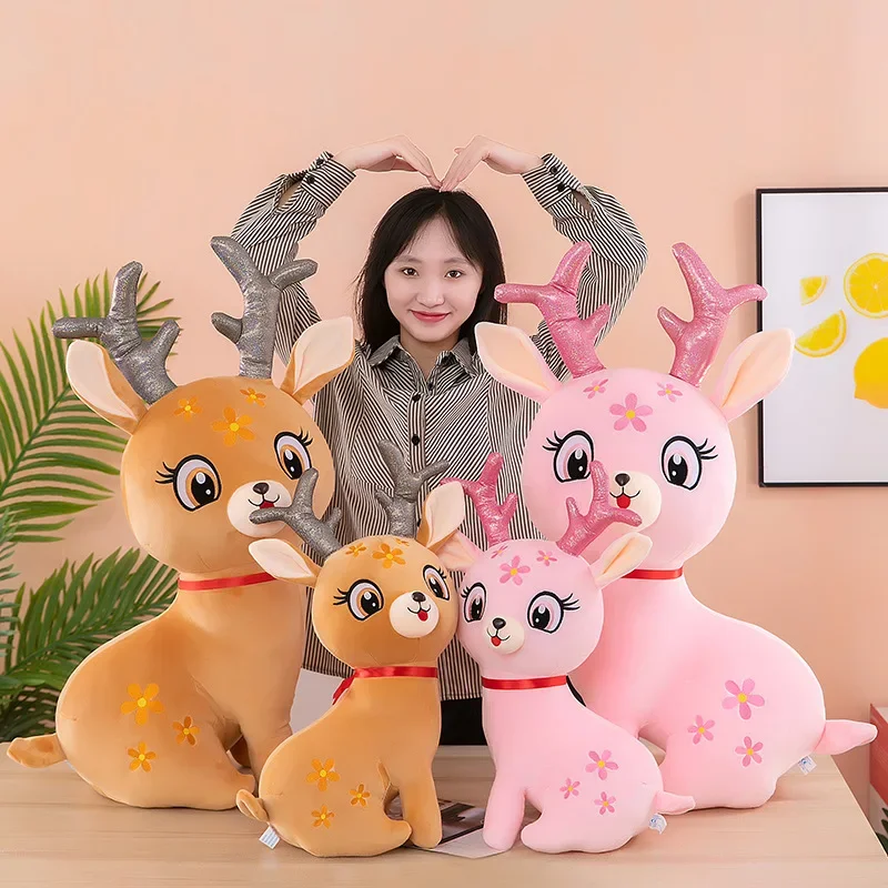 

40CM Disney little deer Bambi stuffed plush toy animal Sika deer Doll Sofa Bed Pillow home decor baby kids christmas gift