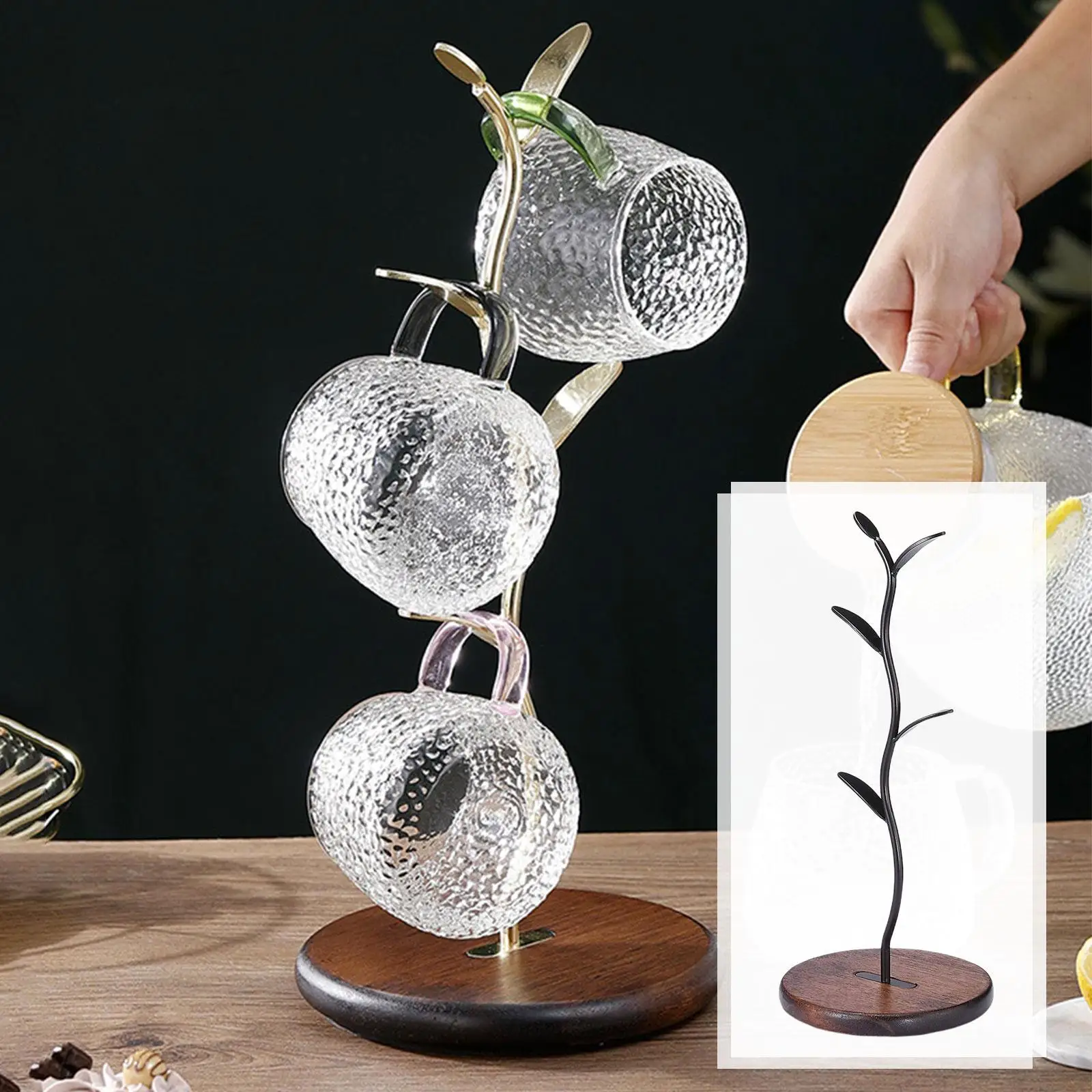 Attractive Mug Holder 16 inch Mugs Tree Hanger Display Stand Countertop Mug Tree