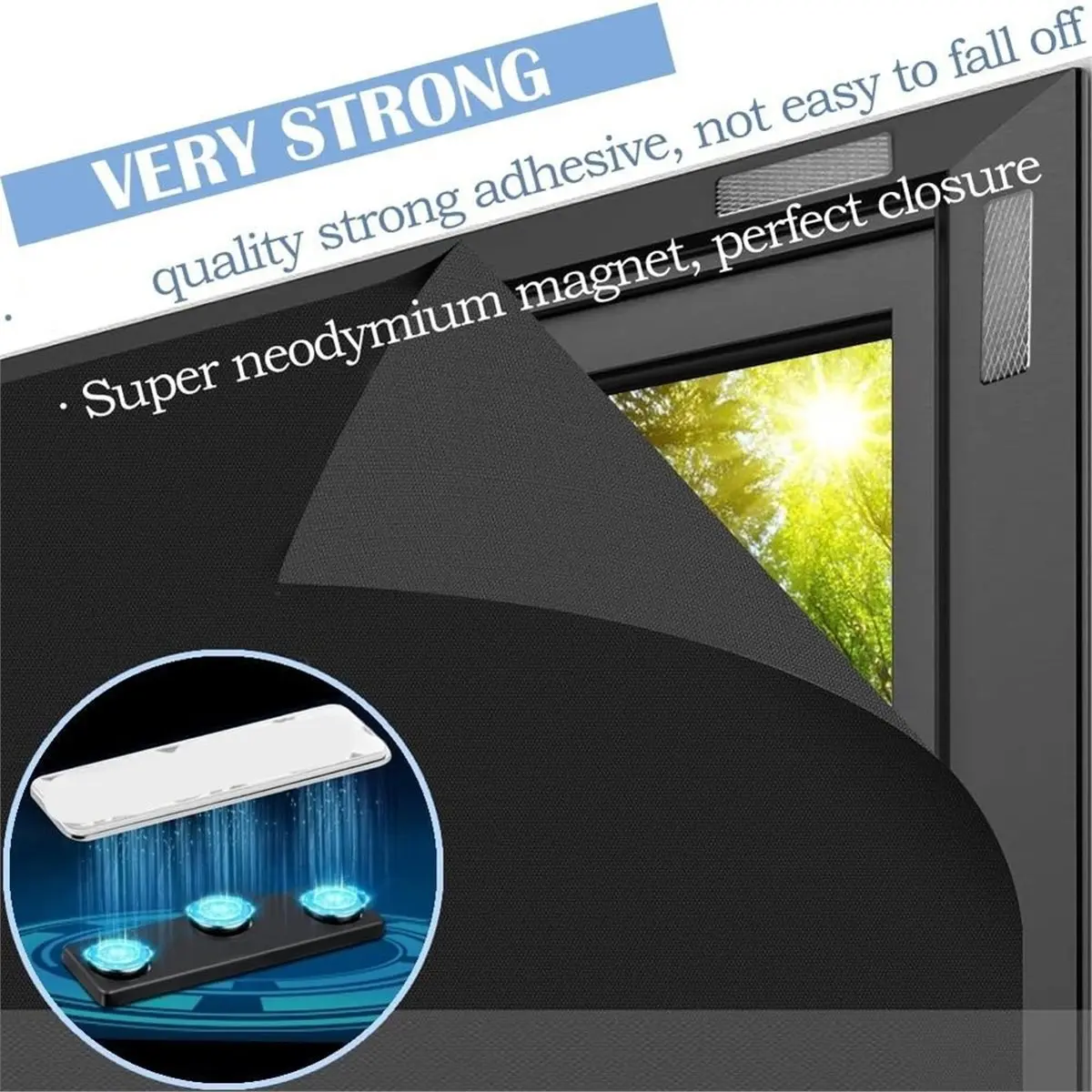 Multi-use Gear Curtain Magnets Closure- 10 Pair Magnetic Curtain Clips with Adhesive for Blackout Curtains, to Hold Curtains Clo