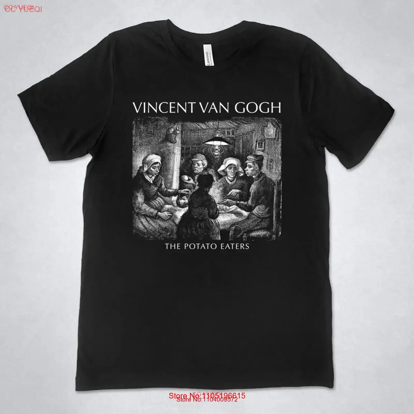 VINCENT VAN GOGH T Shirt The Potato Eaters 1885 Impressionism Realism Art gift vintage Washed Stylish Slightly designer clothes