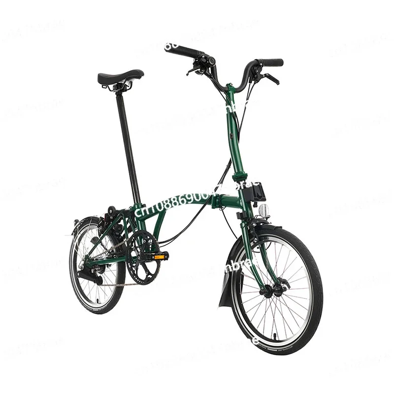 Green M Handle 6-speed L Version Lightweight and Portable Folding Bicycle