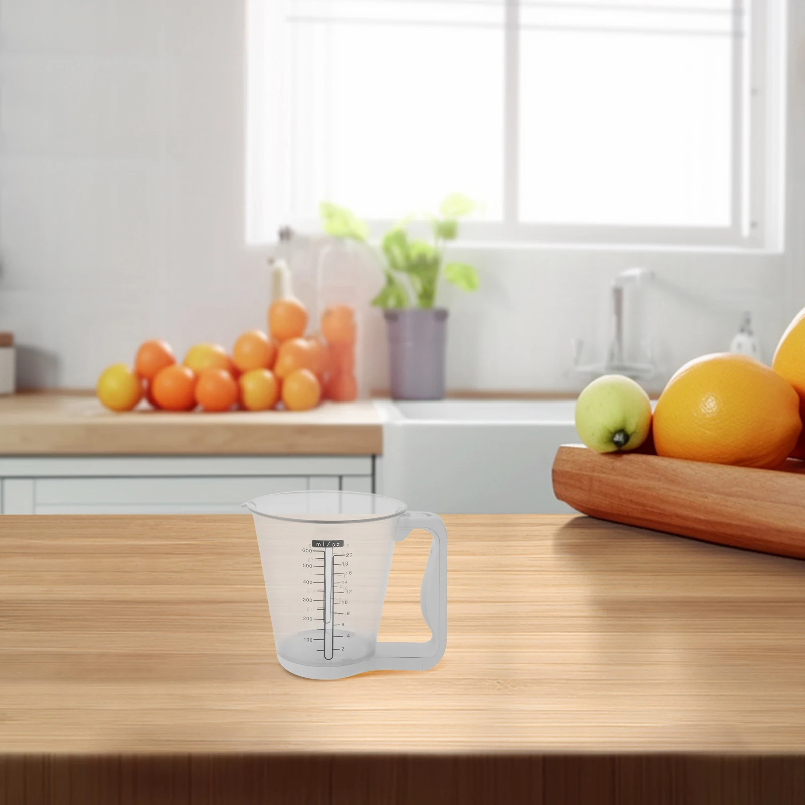 

Lcd Display Kitchen Digital Jug Electronic Scale Temperature Measuring High Precision Compact 16X15X15Cm Portable Large Weighing