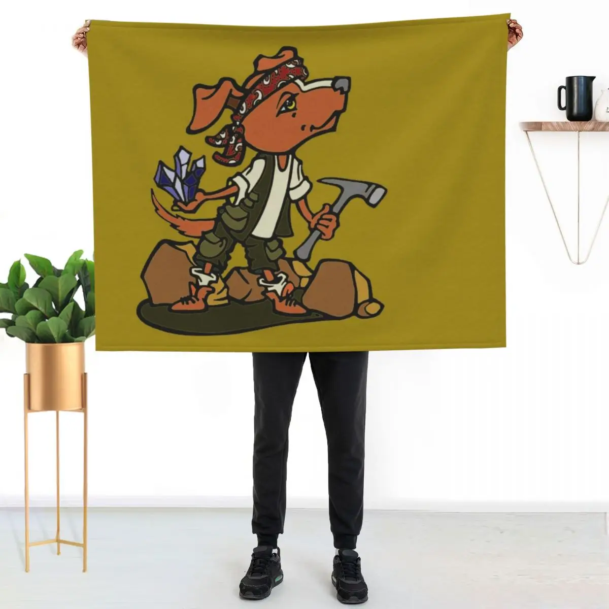 

Rockhound Throw Blanket Compact Warm Blanket for Car Road Trip