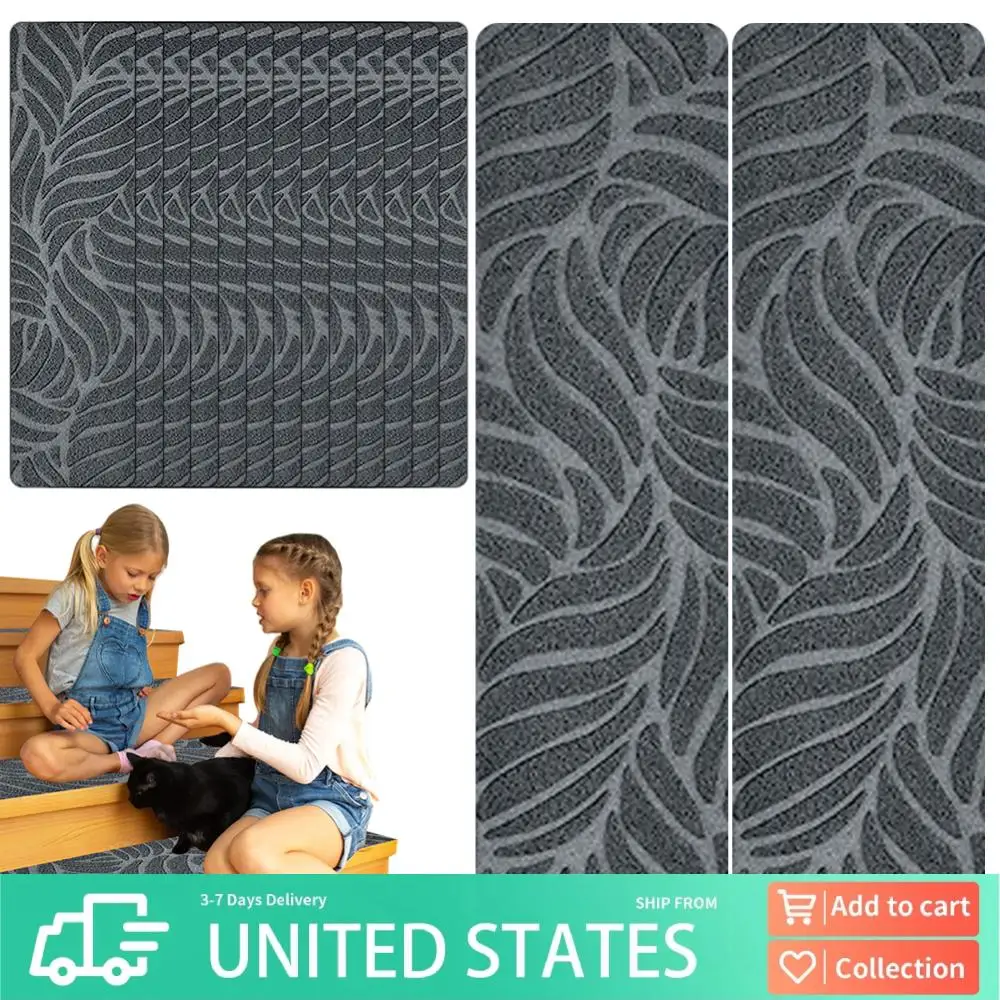 

Самоклеящийся матовый тисненый ковер 76x20 см, нескользящий коврик для лестниц, коврик для внутренней лестницы, ковер, скандинавские лестничные ступеньки, ковры