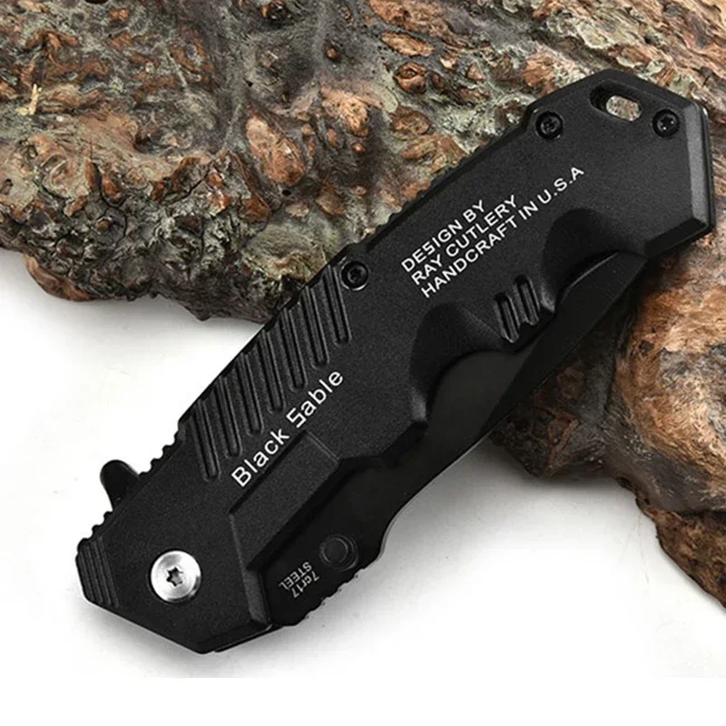 New Outdoor Folding Knife High Hardness Carry-on Self Defence Field Camping Portable Survival Survival Knife Mini Tactical Knife