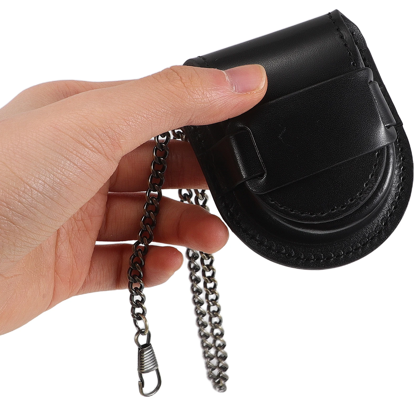 

Vintage Pocket Watch Case PU Pouch Chain Mens Travel Storage Holder Boxes Watch Bag Display Box Unisex Gift