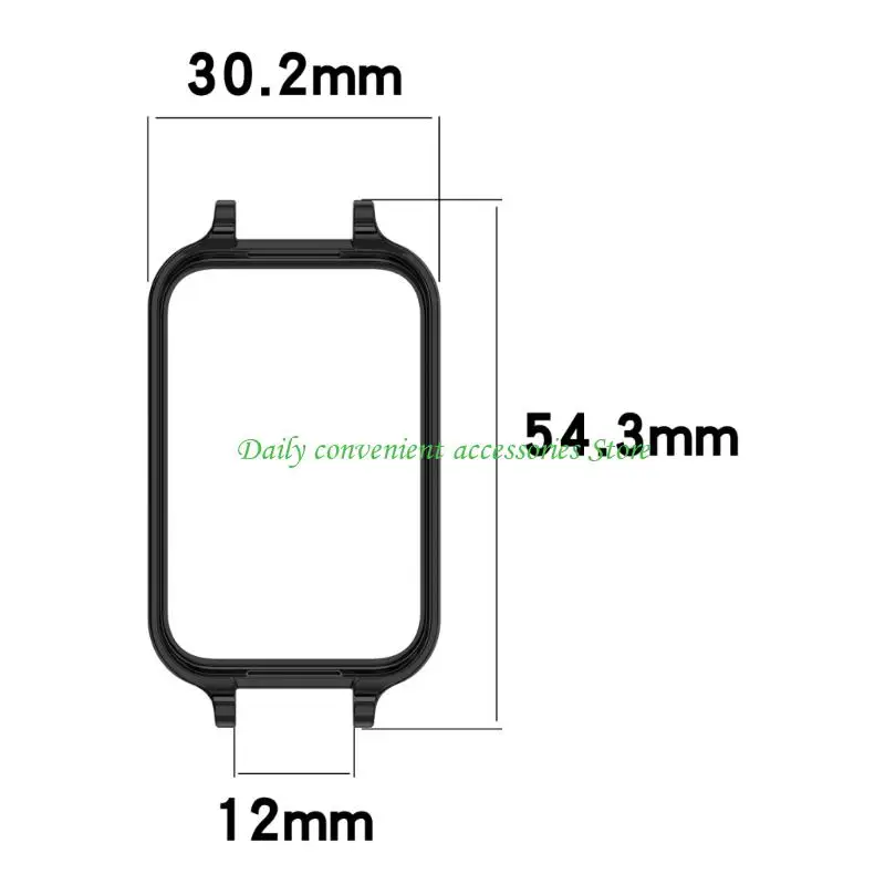 97QB Smartwatch حامي غطاء 12 مللي متر حزام موصل ل الفرقة 10 الإطار الوفير غطاء قذيفة مقاومة للخدش الإسكان