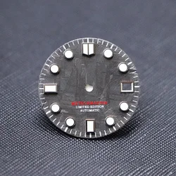 Natural Black Meteorite Dial Modified Universal SKX007 Mod Watch Case SKX Dial NH35 NH36 Movement