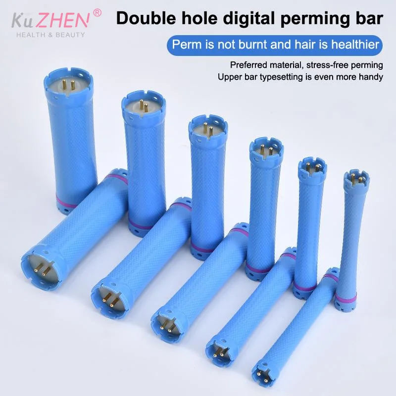 125mm 24V Digital Hair Hot Perm Rods Wavy Hair Maker Electric Heated Curlers Bars Rollers Hair Salon Barber Curling Spiral Hair
