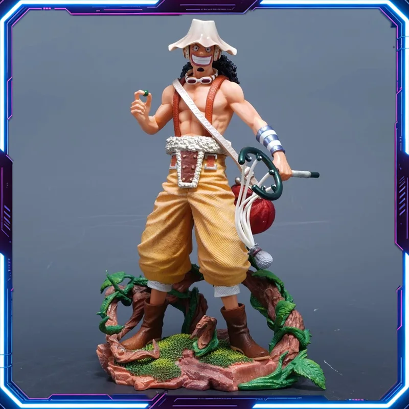 

LX 25cm One Piece Usopp Figure Straw Hat Pirates Resonance PVC Statue Anime Model Desktop Ornament Collectible Gift For Fans