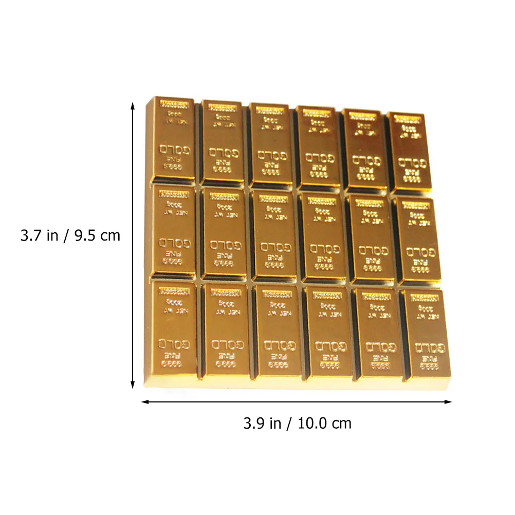 Coasters Mat Gold Cup Fake Pad Housewarming Bar Skid Anti Giftsdrink Non Modern Squaretea Bullion Bars Brick Novelty Funny