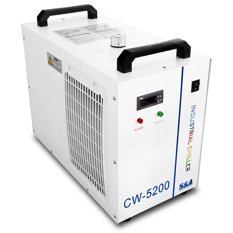 HSC LASER S&A CW5200 CW5202 chiller Laser marking machine can be exported to many countries with power specifications