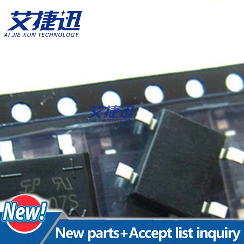 100Pcs 100%new and orginal DB207S 2A 1000V SURFACE MOUNT GLASS PASSIVATED BRIDEG RECTIFIERS large stock