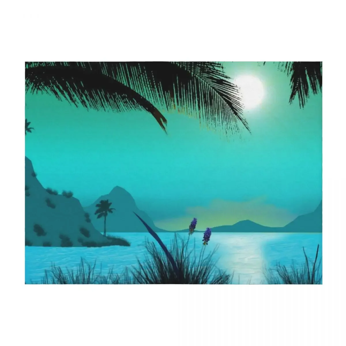 

Hawaiian Islands Throw Blanket warm winter Polar Soft Weighted Blankets